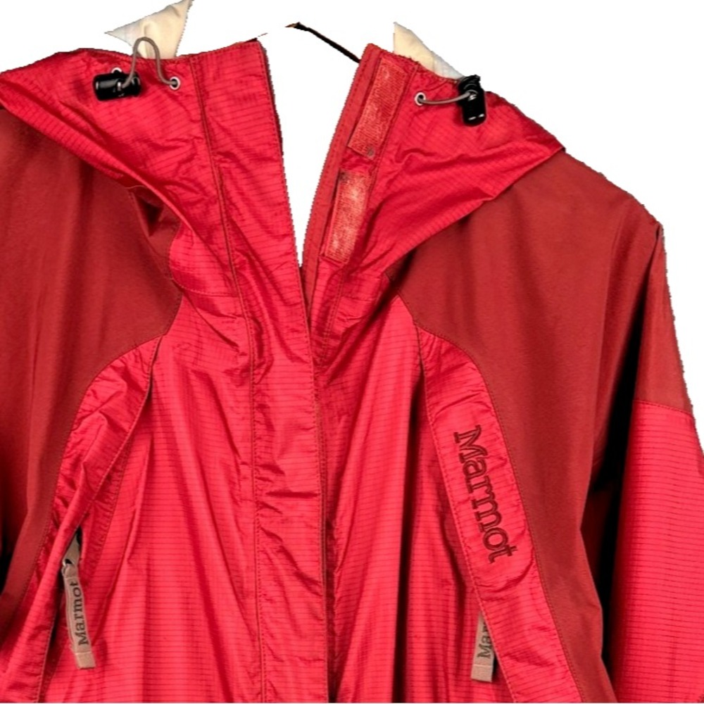 Marmot Gore-Tex XCR Jacket Womens L Vintage 00s Hooded Rain Shell Red